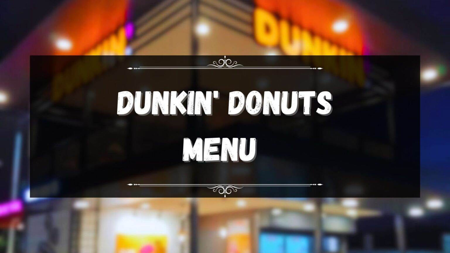 Dunkin Donuts Menu Prices Philippines January 2025 Updated